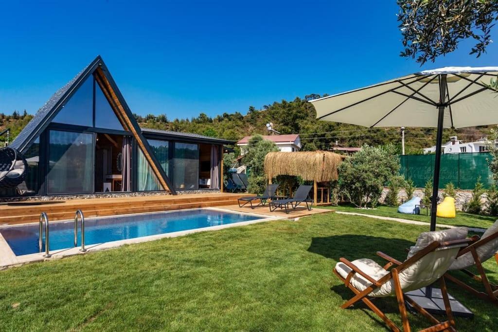 Villa Zeytin Havuzlu Jakuzili Fethiye Exteriör bild